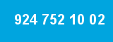 924 752 10 02 924 752 10 02